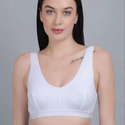 mod & shy White Cotton Beginner's Bra-picture-36