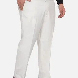 John Pride Cream Plus Size Trousers image 3
