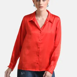 Kazo Red Regular Fit Shirt image 1