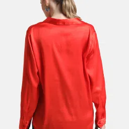 Kazo Red Regular Fit Shirt image 2
