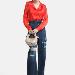 Kazo Red Regular Fit Shirt image 3