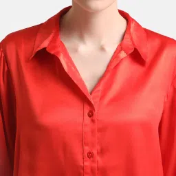 Kazo Red Regular Fit Shirt image 4