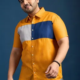 bigbanana Men Opaque Colourblocked Casual Shirt-image-36