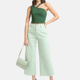 Kazo Green Relaxed Fit High Rise Jeans image 3