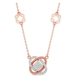 Joyalukkas 18k Rose Gold & Diamond Chain Pendant for Women-image-91