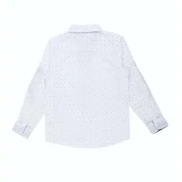 allen solly junior Allen Solly Kids White Printed Full Sleeves Shirt image 2