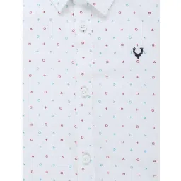 allen solly junior Allen Solly Kids White Printed Full Sleeves Shirt image 3