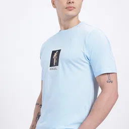 glitchez Photographic Print Round Neck Regular Fit T-shirt-picture-27