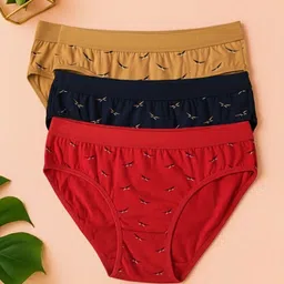 FiveFlag Pack of 3 Printed Mid-Rise Hipster Briefs-picture-44