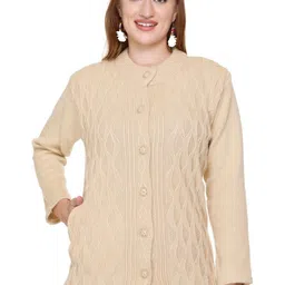 BIWU Women Cable Knit Woollen Cardigan image 1