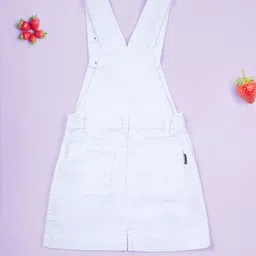 KiddoPanti Girls Geometric Sleeveless Dungaree image 4