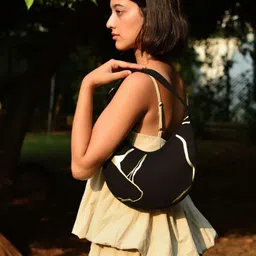 EcoRight Printed Half Moon Hobo Bag image 1