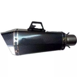 RA Accessories Black Wide Mouth Printed Silencer Exhaust for Bajaj Caliber-picture-20