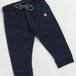 Milou Cotton Solid Bio Washed Pajama - Navy Blue-image-50