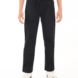 Zion Cotton Woven Solid Pant - Black-picture-22