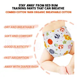 Bembika Babies Cotton Potty Training Pants Printed Design Pack 2 M Size - Multicolor image 2