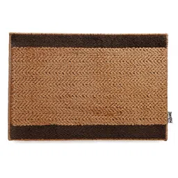 saral home Saralhome 24X7 Antiskid PP BCF yarn Door Mat Beige. 40cm x 60cm image 2