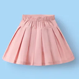 Mark & Mia Solid Colour Pleated Skirt with Bow Applique - Pink image 2