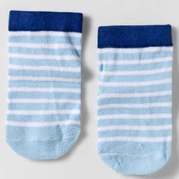 Cute Walk by Babyhug Knit Anti Bacterial Ankle Length Socks With Animal Design Pack of 3 - Multicolor image 2