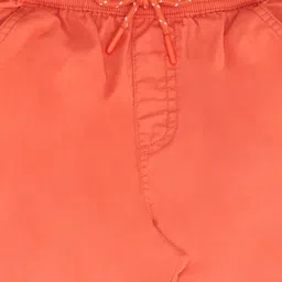 Pantaloons Junior Cotton Woven Solid Shorts - Coral image 4