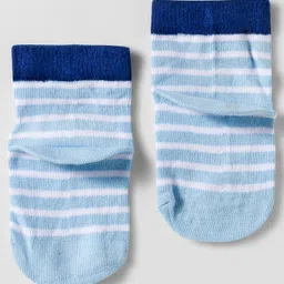 Cute Walk by Babyhug Knit Anti Bacterial Ankle Length Socks With Animal Design Pack of 3 - Multicolor image 3