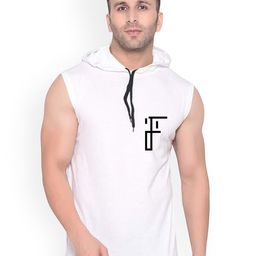 Fashnobic Men If You Can Dream Back Printed Hooded Gym Vest FB-106_W_Back_pt-278-White-picture-7