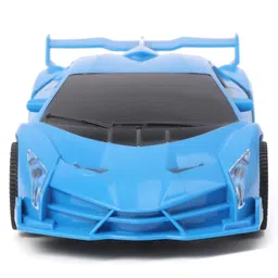 Rising Step RC Die Cast Pullback Car Toy With Openable Door - Blue image 4