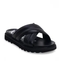 Kickers Women's NEALINE-IN Black Cross Strap Sandals image 1