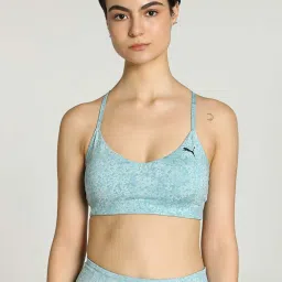 Puma Blue Printed Sports Bra image 1