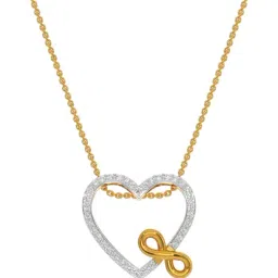 Kisna Diamond & Gold Jewellery 18k Myriad Heart Pendant-picture-20