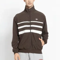 Adidas Originals Brown Q12 MONOGRAM T Jacket image 1