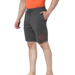 Jack & Jones Dark Grey Melange Regular Fit Shorts image 3