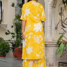 BAESD Printed Mandarin Collar Tunic With Trousers Co-Ords image 5