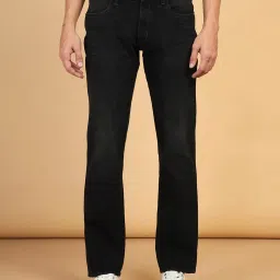 Wrangler Millard Black Regular Fit Lightly Washed Jeans image 1