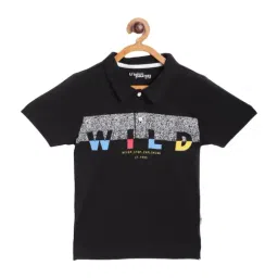 Li'l Tomatoes Kids Black Cotton Printed T-Shirt-image-18