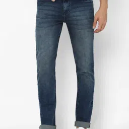 Forever 21 Blue Mid Waist Straight Fit Regular Length Jeans-image-88