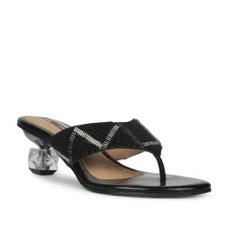 Bata Women's Black Thong Sandals image 1