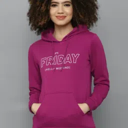 Allen Solly Purple Cotton Printed Sweatshirt-picture-34