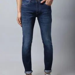 Cantabil Blue Cotton Regular Fit Jeans-image-27