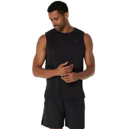 Asics Men's Performance Black Actibreeze Jacquard Sl T-Shirt image 1