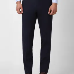 Van Heusen Navy Slim Fit Trousers image 1