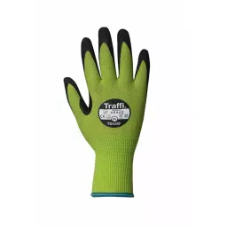 Traffi Work Gloves Green Elastane, Glass Fibre, HPPE, Nylon, Polyester Steel Cut Resistant Good Dexterity Size 8, T21-TG6240PK-08-picture-27