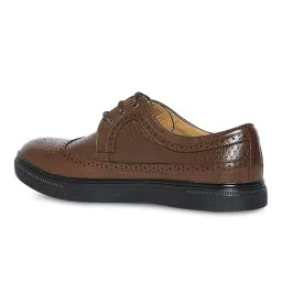 Duke Men's Dark Brown Brogue Shoes image 5