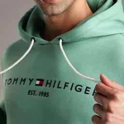Tommy Hilfiger Frosted Evergreen Embroidered Logo Regular Fit Cotton Sweatshirt image 5