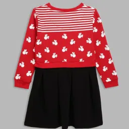 Blue Giraffe Kids Multicolor Cotton Printed Sweat Dress image 2