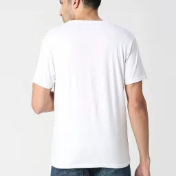 Pepe Jeans White Cotton Regular Fit Printed T-Shirt image 2