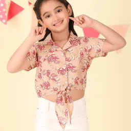 Fabindia Beige Cotton Printed Top image 1