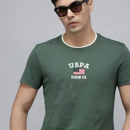 U.S. Polo Assn. Denim Co. Brand Logo Embroidered Pure Cotton Slim Fit T-shirt-picture-23