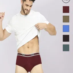 Vip Assorted Cotton Skinny Fit Briefs - Pack Of 5 image 1