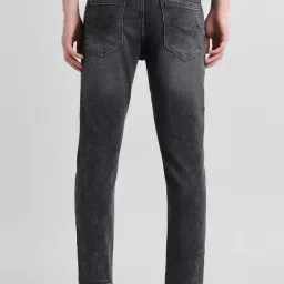 Simon Carter London Regular Fit Black Lightly Washed Mid Rise Jeans image 2